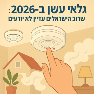 גלאי עשן ב-2026: מה שרוב הישראלים עדיין לא יודעים